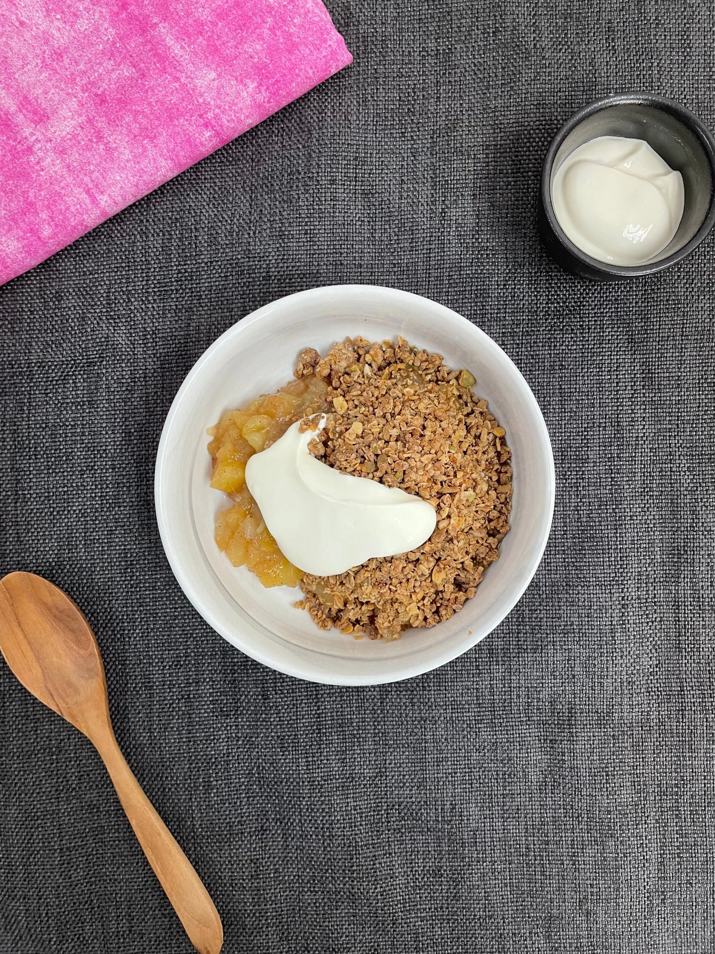 Apple and Green Mango Crumble