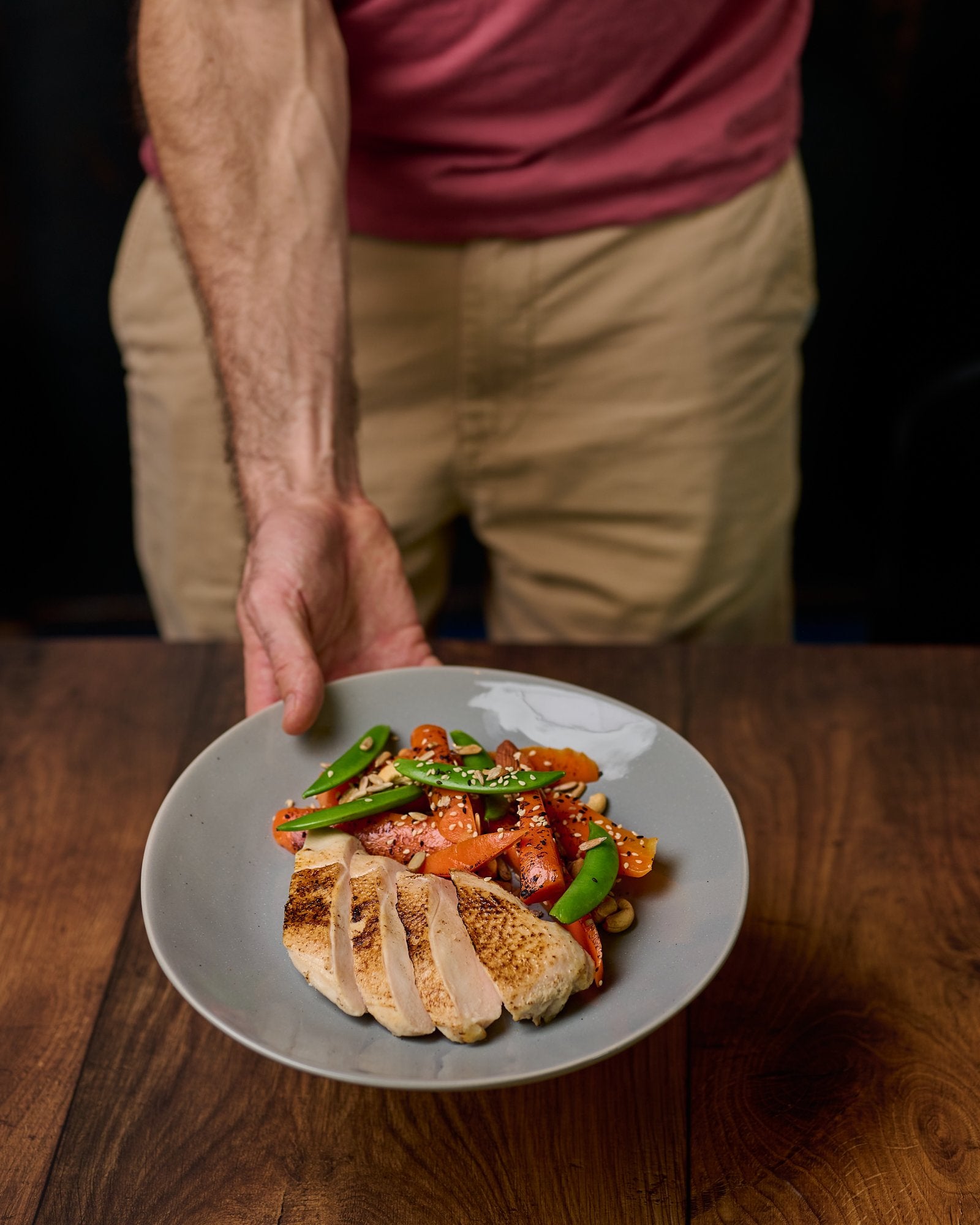 Sesame Chicken & Roasted Carrot